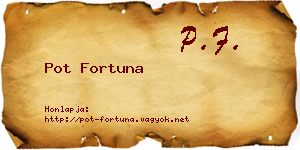 Pot Fortuna névjegykártya
